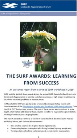 THE SURF AWARDS: LEARNING FROM SUCCESS - An outcomes report from a series of SURF workshops in 2019 - SURF, Scotland's ...