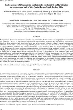 Early response of Pinus radiata plantations to weed control and fertilization on metamorphic soils of the Coastal Range, Maule Region, Chile