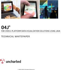 O4J TECHNICAL WHITEPAPER - FOR CROSS-PLATFORM DATA VISUALIZATION SOLUTIONS USING JAVA - Uncharted Software