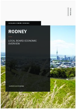 RODNEY LOCAL BOARD ECONOMIC OVERVIEW - AUCKLAND ECONOMIC OVERVIEWS - Knowledge Auckland