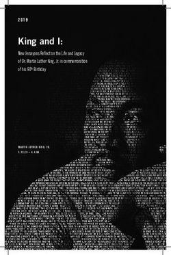 King and I: New Jerseyans Reflect on the Life and Legacy of Dr. Martin Luther King, Jr. in commemoration of his 90th Birthday - NJ.gov
