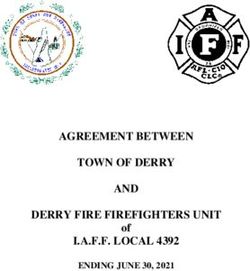 AGREEMENT BETWEEN TOWN OF DERRY AND DERRY FIRE FIREFIGHTERS UNIT I.A.F.F. LOCAL 4392 - of ENDING JUNE 30, 2021 - NH.gov