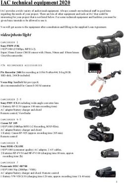 IAC technical equipment 2020