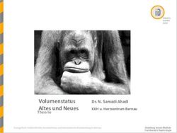 Volumenstatus Altes und Neues - Theorie Dr. N. Samadi Ahadi KKH u. Herzzentrum Bernau - BBNK