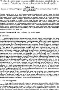 Creating thematic maps online using PHP, KML and Google Earth, an example of visualizing selected indicators for the Slovak republic