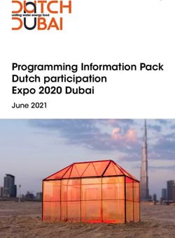 Programming Information Pack Dutch participation Expo 2020 Dubai - June 2021 - Dutch Dubai