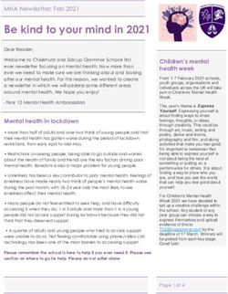 Be kind to your mind in 2021 - Chislehurst & Sidcup Grammar ...