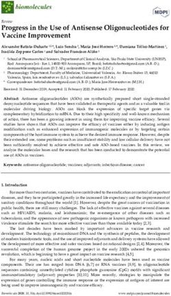 Progress in the Use of Antisense Oligonucleotides for Vaccine Improvement - MDPI