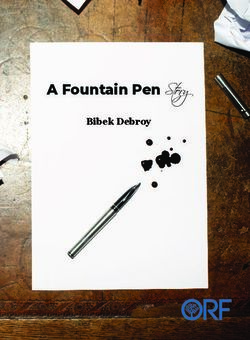 A Fountain Pen Story Bibek Debroy - Observer Research Foundation
