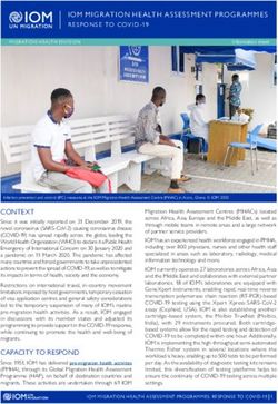 IOM MIGR ATION H E ALTH A SSESSMENT PROGR AMMES - International ...