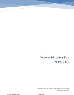 Distance Education Plan 2019 -2022 - Department of Online and Digital Education - El Camino College