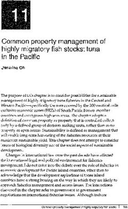 Common property management of highly migratory fish stocks: tuna in the Pacific