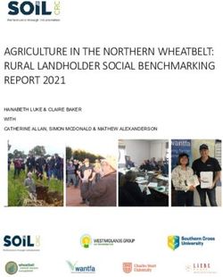 AGRICULTURE IN THE NORTHERN WHEATBELT: RURAL LANDHOLDER SOCIAL BENCHMARKING REPORT 2021 - HANABETH LUKE & CLAIRE BAKER WITH CATHERINE ALLAN, SIMON ...
