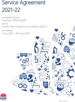 Service Agreement 2021-22 - Secretary, NSW Health Hunter New England Local Health District - NSW Government