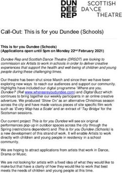 Call-Out: This is for you Dundee (Schools) - Dundee Rep ...