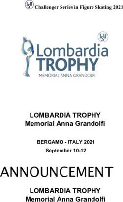 ANNOUNCEMENT LOMBARDIA TROPHY - Memorial Anna Grandolfi LOMBARDIA TROPHY Memorial Anna Grandolfi - Ice Lab