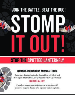 STOP THE SPOTTED LANTERNFLY - Watchung, NJ
