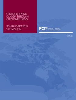 STRENGTHENING CANADA THROUGH OUR HOMETOWNS FCM BUDGET 2015 SUBMISSION - FCM.CA
