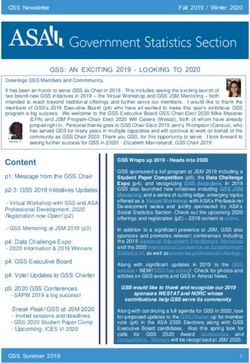 GSS: AN EXCITING 2019 - LOOKING TO 2020