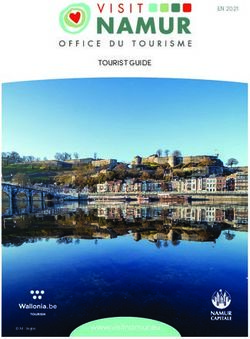 TOURIST GUIDE - www.visitnamur.eu - EN 2021 - Office du Tourisme de Namur