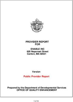 PROVIDER REPORT FOR ENABLE INC - OFFICE OF QUALITY ENHANCEMENT Public Provider Report - Mass.gov