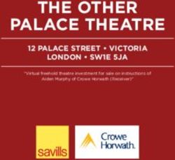 The other Palace theatre - 12 Palace Street Victoria london SW1e 5Ja - The Landsite