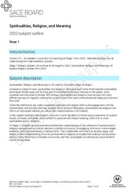 Spiritualities, Religion, and Meaning - 2022 subject outline