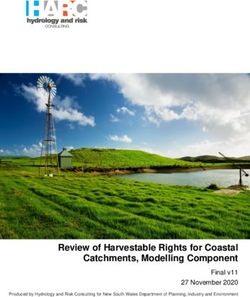 Review of Harvestable Rights for Coastal Catchments, Modelling Component - Final v11 27 November 2020