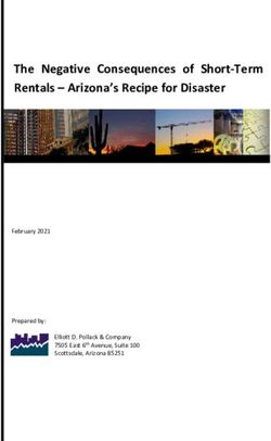 The Negative Consequences of Short-Term Rentals - Arizona's Recipe for Disaster - February 2021 Prepared by: Elliott D. Pollack & Company 7505 ...