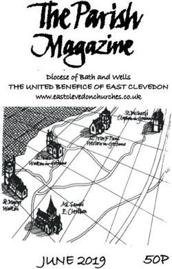 THE UNITED BENEFICE OF EAST CLEVEDON - Diocese of Bath and Wells www.eastclevedonchurches.co.uk - East Clevedon Benefice