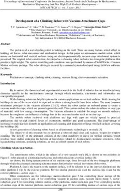 Development of a Climbing Robot with Vacuum Attachment Cups