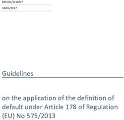 Guidelines on the application of the definition of default under Article 178 of Regulation (EU) No 575/2013 - EBA/GL/2016/07 18/01/2017 - Europa EU