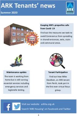 ARK Tenants' news Summer 2020