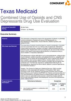 Texas Medicaid Combined Use of Opioids and CNS Depressants Drug Use Evaluation - Combined Use of Opioids and CNS ...