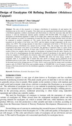 Design of Eucalyptus Oil Refining Destilator (Melaleuca Cajuputi) - International ...