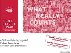 AGRANA Beteiligungs-AG - Virtual Roadshow Raiffeisen Bank International 23 June 2021