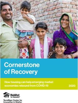 Cornerstone of Recovery - How housing can help emerging market economies rebound from COVID-19 2020