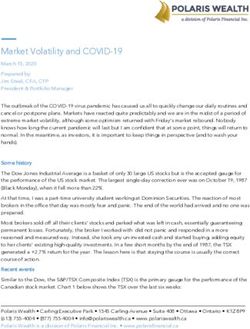 Market Volatility and COVID-19 - March 15, 2020 Prepared by: Jim Steel, CFA, CFP President & Portfolio Manager - Twenty Over Ten