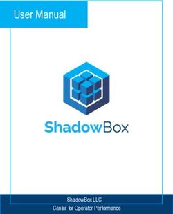 USER MANUAL - SHADOWBOX LLC CENTER FOR OPERATOR PERFORMANCE - SHADOWBOX TRAINING
