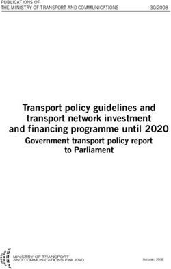 Transport policy guidelines and transport network investment and financing programme until 2020 - Government transport policy report to Parliament