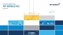 DP WORLD PLC INVESTOR PRESENTATION MAY 2019