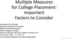 Multiple Measures for College Placement: Important Factors to Consider