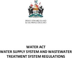 T WATER ACT WATER SUPPLY SYSTEM AND WASTEWATER TREATMENT SYSTEM REGULATIONS
