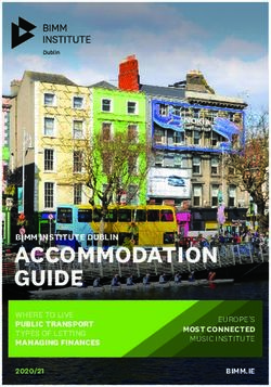 ACCOMMODATION GUIDE BIMM INSTITUTE DUBLIN - WHERE TO LIVE