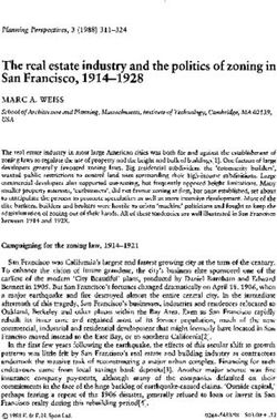 The real estate industry and the politics of zoning in San Francisco, 1914-1928