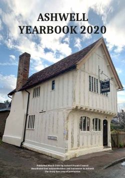 ASHWELL YEARBOOK 2020 - Published March 2020 by Ashwell Parish Council Distributed free to householders and businesses in Ashwell The thirty first ...