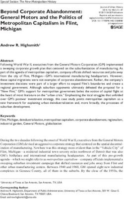 Beyond Corporate Abandonment: General Motors and the Politics of Metropolitan Capitalism in Flint, Michigan