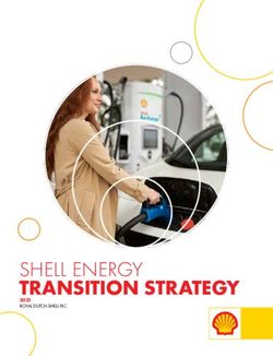 TRANSITION STRATEGY SHELL ENERGY - 2021 ROYAL DUTCH SHELL PLC - Shell Global