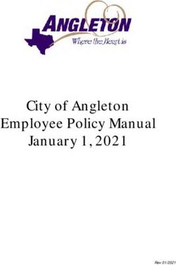 Employee Policy Manual January 1, 2021