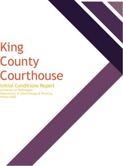 King County Courthouse - Initial Conditions Report University of Washington Department of Urban Design & Planning Winter 2020 - CDN